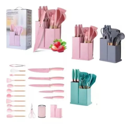 SET UTENCILIOS DE COCINA   POR 19 PIEZAS